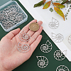 20Pcs 201 Stainless Steel Pendants STAS-DC0007-14-2