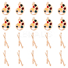 10Pcs 2 Styles Zinc Alloy Pendants FIND-YW0009-58-1