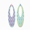 Ion Plating(IP) 304 Stainless Steel Filigree Big Pendants STAS-S108-82-2