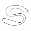 Non-Tarnish 304 Stainless Steel Square Snake Chains Necklaces LS-NJEW-K049-06P-1