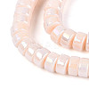 AB Color Plated Opaque Glass Beads Strands GLAA-T026-3x6mm-P11-3