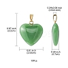 Imitation Jade Glass Pendants GLAA-YW0003-01A-3