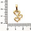304 Stainless Steel Pendants LS-STAS-B079-02G-08-3