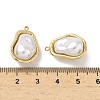 304 Stainless Steel with ABS Plastic Pearl Pendants STAS-G371-01G-05-3