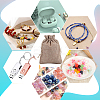 Polyester Imitation Burlap Packing Pouches Drawstring Bags ABAG-BBC0001-02B-01-5