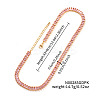 Brass Pave Rectangle Cubic Zirconia Tennis Necklaces for Women LS-PW2283-2-1
