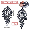 Polyester Embroidery Flower Lace Appliques DIY-WH0409-61-2
