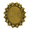 Tibetan Style Cabochon Settings  for Cabochon & Rhinestone LS-TIBEP-554-AG-FF-1