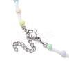Acrylic and Glass Round Bead Necklaces NJEW-JN04876-5