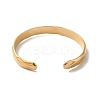 304 Stainless Steel Textured Cuff Bangles BJEW-A003-04G-3