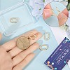 4Pcs Rack Plated Brass Micro Pave Clear Cubic Zirconia Clasps KK-SC0005-73-3