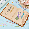 DIY Bookmark Making Kits. with Transparent Acrylic & Polyester Tassel Decoration DIY-SP0001-92D-3