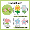 4 Bags 4 Styles Flower TPU Charger Cord Protector DIY-OC0014-30-2