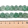 Natural Green Aventurine Star Cut Round Beads Strands G-T138-38-5