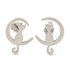 Tarnish Resistant 304 Stainless Steel Stud Earrings for Women LS-EJEW-F320-03P-1