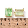 Brass Glass Charms KK-Z141-12G-4