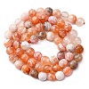 Faceted Natural Fire Crackle Agate Beads Strands X-G-F447-6mm-B03-7