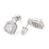 Rack Plating Brass Micro Pave Cubic Zirconia Stud Earrings EJEW-I304-11P-08-2