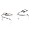 Non-Tarnish 304 Stainless Steel Snake Cuff Ring RJEW-N038-113P-2
