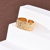 304 Stainless Steel Open Cuff Rings for Women RJEW-K309-25G-3