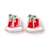 Christmas Decorations Theme Opaque Acrylic Bead with Enamel OACR-Z021-01H-1