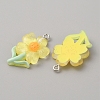 Translucent Resin Pendants RESI-TAC0004-32P-01-2