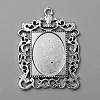Tibetan Style Alloy Pendant Cabochon Settings FIND-WH0152-391AS-1