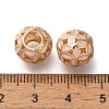 Rack Plating Alloy Enamel European Beads PALLOY-P307-05G-2
