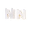 Natural Freshwater Shell Letter Charms BSHE-ZX007-02N-4