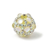 Sparkling Acrylic Encrusted Round Beads CLAY-NH0003-03S-06-1