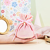 Velvet Jewelry Bags with Drawstring & Plastic Imitation Pearl LS-TP-CJC0001-03G-4