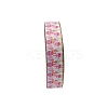 50 Yards Printed Polyester Grosgrain Ribbons PW-WG48552-03-1