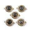 Natural & Synthetic Mixed Gemstone Faceted Connector Charms G-H323-03G-2