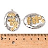 304 Stainless Steel Pendants STAS-Z145-01GP-02-3