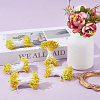 Cotton with Gypsum Artificial Flower Core for Hairpin Accessories DIY-WH20001-21A-4