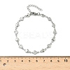 304 Stainless Steel Link Bracelets BJEW-Z132-01P-5