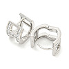 Brass Micro Pave Clear Cubic Zirconia Earrings EJEW-S228-08P-2