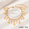 Bohemian Style Brass Rhinestone Charm Anklets YN3777-5