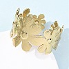 304 Stainless Steel Cuff Bangles for Women BJEW-B150-05G-3