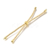 Braided Cotton Cord Slider Bracelet Making MAK-R001-01G-17-2