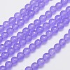 Natural & Dyed Malaysia Jade Bead Strands G-A146-6mm-A19-1