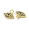 Brass Micro Pave Colorful Cubic Zirconia Charms KK-E068-VF079-3