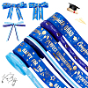 6Pcs 6 Styles Graduation Season Gold Stamping Polyester Printed Ribbon OCOR-PH0005-03-7