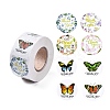 8 Patterns Butterfly Round Dot Self Adhesive Paper Stickers X-DIY-A042-13A-1