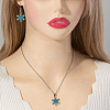 Alloy Rhinestone Dangle Earrings & Pendant Necklaces Sets FS-WG1CFD3-01-2