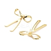 Bowknot Rack Plating Brass Studs Earrings for Women KK-Z038-23G-2