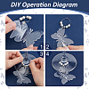 Acrylic Wine Glass Charms AJEW-AB00186-3