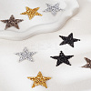 8Pcs 4 Styles Star Hotfix Rhinestone DIY-LP0001-40-1