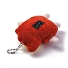 Cute Cartoon Plush Cloth Pendant Decoration HJEW-K048-01B-3