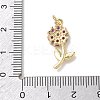 Brass Micro Pave Cubic Zirconia Pendants KK-L268-029G-02-3